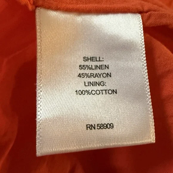 A Loves A Linen Blend Long Sleeve Floral Tapestry Maxi Dress Tie Waist Medium - Picture 8 of 9